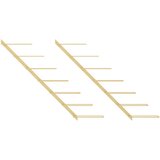  Stensko stojalo za vino za 7 steklenic 2 kosa zlato kovinsko, (20824547) | Shoptok.si