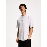Reserved Relaxed fit majica kratkih rukava s printom - svijetlo siva | shoptok.hr