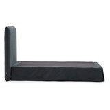 Kave Home Antracitno sivi tapecirani krevet 90x200 cm Jaira – | shoptok.hr