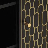  Stranska omarica 90x33x75 cm trden mangov les | Shoptok.si