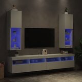 TV ormarići s LED svjetlima 2 kom bijeli 30,5 x 30 x 102 cm | Eponuda.com