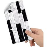  3D Tapeta Samolepljiva 24 kom - Bijela / Crna KP36856 | shoptok.hr