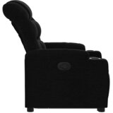  Naslonjač na podizanje od tkanine crni | shoptok.hr