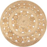 vidaXL Ukrasni pleteni tepih od jute 120 cm okrugli | shoptok.hr
