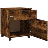  Pisarniška omarica na kolesih dimljeni hrast 45x38x54 cm, (20716082) | Shoptok.si