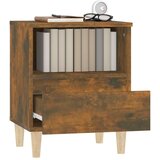  Nočna omarica 2 kosa dimljeni hrast 40x35x50 cm, (20733949) | Shoptok.si