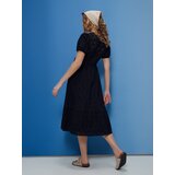 Sinsay Pamučna ажurna midi haljina s naborima | shoptok.hr
