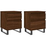  Noćni ormarići 2 kom boja hrasta 40x35x50 cm konstruirano drvo | shoptok.hr