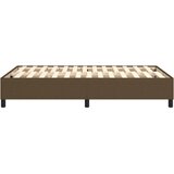  Okvir za krevet s oprugom tamnosmeđi 120 x 200 cm od tkanine | Eponuda.com