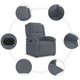  Električni naslanjač temno siv žamet | Shoptok.si