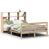 Maison Chic Posteljni Okvir - Dvoposteljna postelja brez vzmetnice 135x190 cm trdna borovina, (22081541) Cene