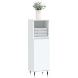 vidaXL Kopalniška omarica bela 30x30x100 cm inženirski les | Shoptok.si