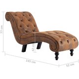 vidaXL Počivalnik rjav iz umetnega semiš usnja | Shoptok.si