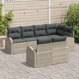  Vrtni Kavč Set Set 7 Svetlo siva Ratan Vrtni Kavč Set, (22094125) | Shoptok.si