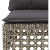  6-dijelni set vrtnih sofa od poliratana s jastucima sivi | shoptok.hr