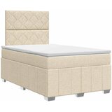  Boxspring krevet s madracem Krem 120 x 200 cm Tkanina | shoptok.hr
