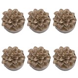Widdop & Co. The Seasonal Gift - Sveće set 6 - Gold Poinsettia Tealights | Eponuda.com
