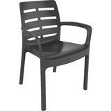 Ipae-progarden Plastična stolica Borneo antracit 60,5x54x82 cm | shoptok.hr