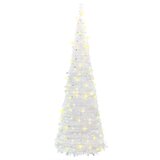  Umjetno božićno drvce 200 LED žarulja bijelo 210 cm | shoptok.hr