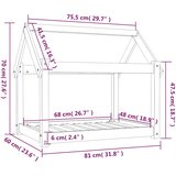  Krevet za pse bijeli 81 x 60 x 70 cm od masivne borovine | shoptok.hr