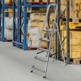 MID.YOU Zložljiva Lestev Solid Iii, Aluminij | Shoptok.si