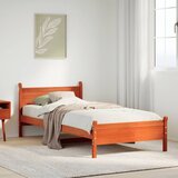 Maison Chic Posteljni okvir - Enojna postelja - Postelja za odrasle brez vzmetnice voščeno rjav 100x200 cm borovina-J8045, (21759492) | Shoptok.si
