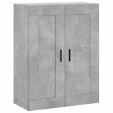  Visoka komoda siva betona 69,5x34x180 cm od konstruiranog drva Slike