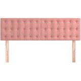  Uzglavlja ružičasta 144x5x78/88 cm baršunasta | shoptok.hr