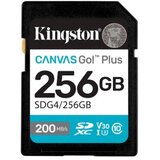 Kingston SDXC 256GB Canvas Go plus, 200MB/s, C10, UHS-I, U3, V30 | Shoptok.si