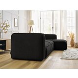 Bobochic Paris Crna kutna garnitura od bouclé tkanine (s desnim kutom) Zephyr – | shoptok.hr