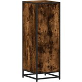 vidaXL Kopalniška omarica dimljen hrast 35x37,5x100 cm inženirski les | Shoptok.si