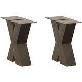  noge kavne mize v obliki črke x 2 kosa 40x(30-31) cm jeklo, (21828274) Cene