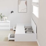  Krevetna konstrukcija Bijelo 75 x 190 cm Konstruirano drvo | shoptok.hr