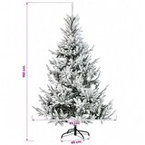  Umjetno božićno drvce s kuglicom 150 cm 150 LED lampica - Zelena i bijela 150 cm s LED-ima i crvenim lopticama | shoptok.hr