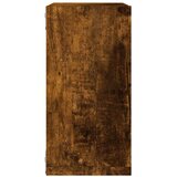 VidaXL Stenske kockaste police 4 kosi dimljen hrast 30x15x30 cm, (5000306986) Slike