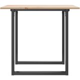  Blagovaonski stol O-oblika 80x80x75 cm od borovine i čelik | shoptok.hr