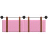  Držeće uzglavlje Zidne Ružičasta 130 x 55 x 5 cm Antikni PU - Ružičasta 120 cm bez LED | shoptok.hr