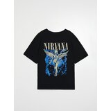 Sinsay Pamučna majica s printom na leđima Nirvana | shoptok.hr