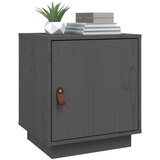  Noćni ormarići 2 kom sivi 40 x 34 x 45 cm od masivne borovine | shoptok.hr