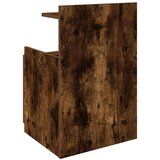 vidaXL Nočna omarica z 2 predaloma dimljen hrast 40x36,5x62 cm | Shoptok.si