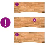  Ploča za radni stol svjetlosmeđa 140x60x2,5cm drveni pravokutni | Shoptok.si