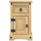 vidaXL Noćni ormarić Corona 35 x 32 5 x 58 cm od masivne borovine | shoptok.hr