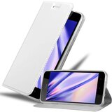 Cadorabo HTC Desire 10 LIFESTYLE/Desire 825 v klasično srebrno - Zaščitni ovitek z magnetnim zapiranjem, stoječo funkcijo in režo za kartice, (20551500) | Shoptok.si
