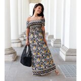 Gemre Black patterned dress Delfino Cene