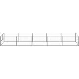 vidaXL kavez za pse srebrni 5 m² čelični | shoptok.hr