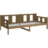  Dnevni ležaj od masivne borovine smeđa boja meda 90 x 190 cm | shoptok.hr