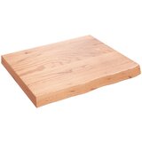 Maison Chic Stenska polica - Viseča Polica svetlo rjava 60x50x(2-6) cm trdna hrastovina, (21784765) Cene