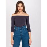 BASIC Feel Good Blouse-RV-BZ-4692.22-graphite | Shoptok.si
