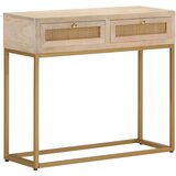  Konzolni stol 90 x 30 x 76 cm od masivnog drva manga i željeza | Eponuda.ba