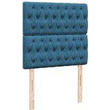 vidaXL Box spring postelja z vzmetnico modra 100x200 cm žamet, (21306470) | Shoptok.si